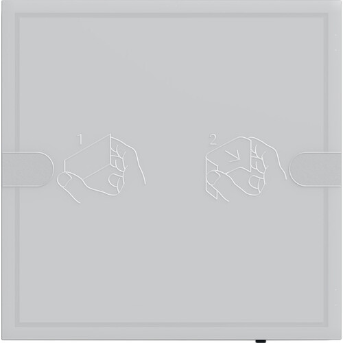 5001028 Gira KNX Tastsensor 4 Komfort TS4 Anthrazit 1-fach Produktbild Front View L