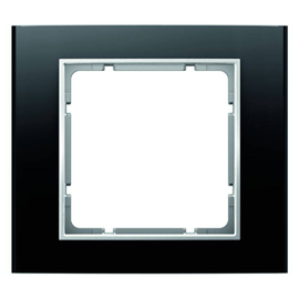 10113025 Berker Rahmen Berker B.3 Alu,schwarz/polarweiß Produktbild