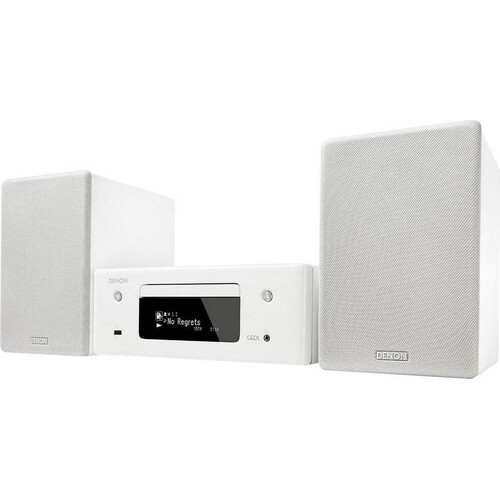 N-11DABWTE2 Denon Ceol Micro HiFi System weiß Produktbild Front View L