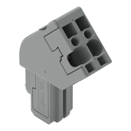 769-102/022-000 Wago 1 Leiter Federleiste abgewinkelt, grau Produktbild front M