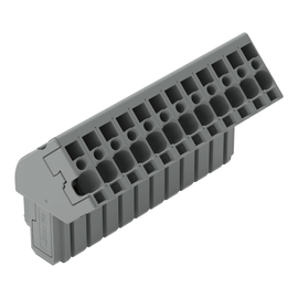 769-112/022-000 Wago 1 Leiter Federleiste abgewinkelt, grau Produktbild front M