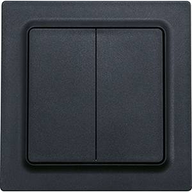 30055688 Eltako F4T55EB am Funk 4 Kanal Taster 55er E Design anthrazit matt mit Produktbild front M
