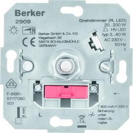 2909 Berker Drehdimmer (R, LED), Lichtsteuerung Produktbild
