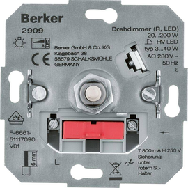 2909 Berker Drehdimmer (R, LED), Lichtsteuerung Produktbild