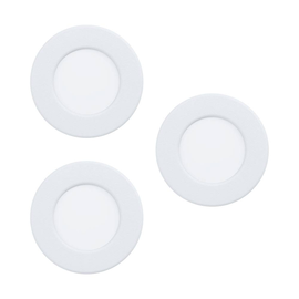 99135 Eglo SET 3XLED EINBAUSP.Ø85 WEISS 3x3W 900LM/3000K FUEVA 5 Produktbild