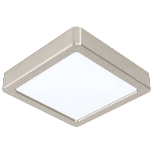 99239 Eglo LED AUFBAU DL 160X160 NICKEL 12W 1200LM/3000K FUEVA 5 Produktbild Front View L