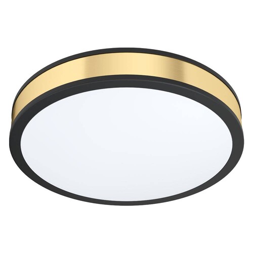 99407 Eglo LED DL Ø380 SCHWARZ/GOLD PESCAITO Produktbild Front View L