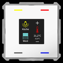 BE-TAS63T4.01 MDT Taster Smart 63 4 fach mit Farbdisplay und Temperatursensor, R Produktbild