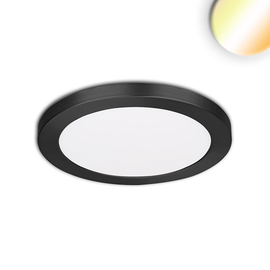 114022 Isoled LED Aufbau/Einbauleuchte Slim Flex, 6W, schwarz, ColorSwitch 300 Produktbild front M