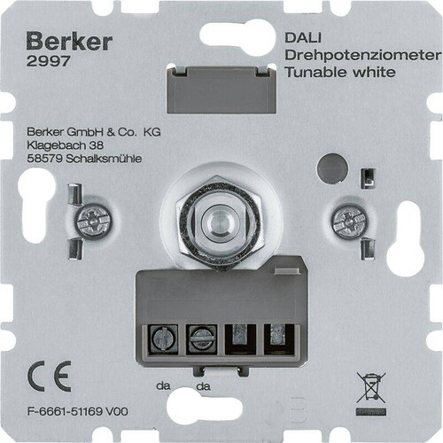 2997 Berker DALI Drehpotenziometer Tunable white Produktbild Front View L