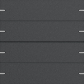 5024928 Gira Wippenset Tastsensor 4 TS4 Anthrazit(lack.) 4-fach Produktbild front M