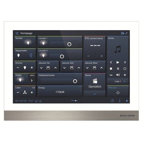 2TMA130050W0060 Busch-Jaeger 2TMA130050W0060 IP touch 10, LAN / LAN Produktbild Front View L