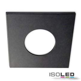 113064 Isoled Cover Aluminium eckig schwarz matt für Einbaustrahler Sys-68 Produktbild