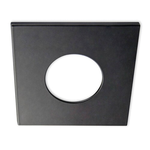 113064 Isoled Cover Aluminium eckig schwarz matt für Einbaustrahler Sys-68 Produktbild Front View L