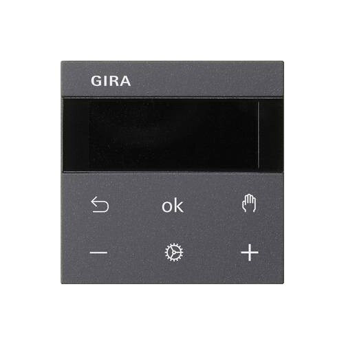 539328 Gira S3000 RTR Display System 55 Anthrazit Produktbild Front View L