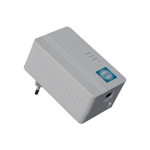 PL 500 EN01 Wisi Powerline Adapter 500 Mbit/s mit Phasensprung Produktbild Front View L