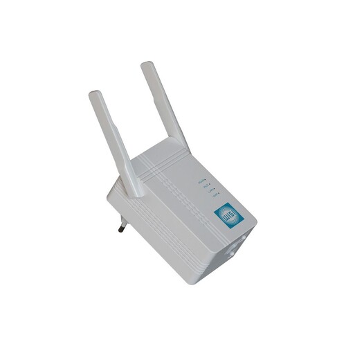 PL 500 EN21 WLAN Wisi Powerline WLAN- Adapter IEEE 802.11 b/g/n + WPS Produktbild Front View L