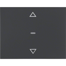 85241175 Berker Jalousie Taste Berker K.1 anthrazit, matt Produktbild front M