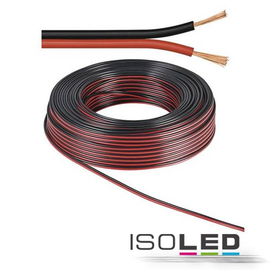 114705 Isoled Kabel 50m Rolle 2 polig 0.75mm² H03VH H YZWL, schwarz/rot, AWG Produktbild