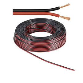 114705 Isoled Kabel 50m Rolle 2 polig 0.75mm² H03VH H YZWL, schwarz/rot, AWG Produktbild