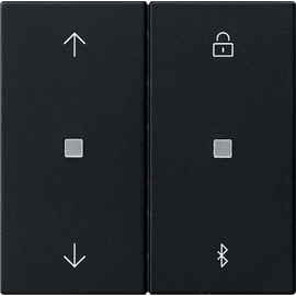 5367005 Gira S3000 Jal. + Schaltuhr BT System 55 Schwarz m Produktbild front M