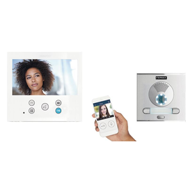 F09472 Fermax FERMAX DUOX VEOXL 7.0 WLAN 2TN VideoSet CITYLINE Türstation UP sil Produktbild front M