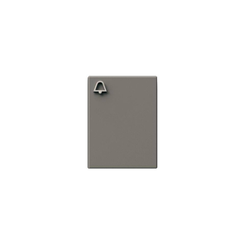 200029095-00 Siedle Klingeltaste m. Glockensymbol TM 611 03 TM, titan-metal Produktbild front M