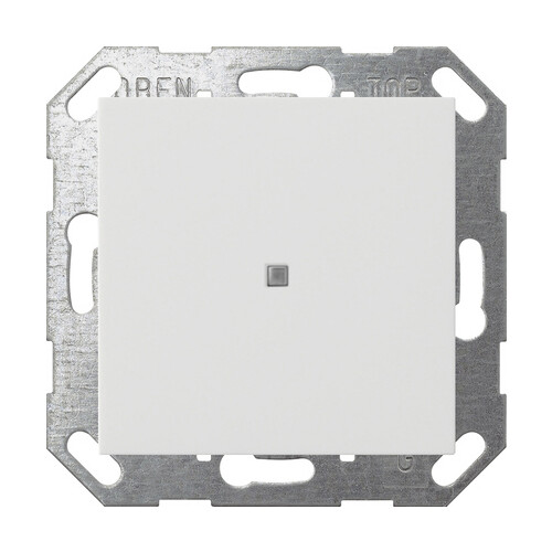 517127 Gira KNX Taster Wippe 1f System 55 Reinweiß m Produktbild Front View L