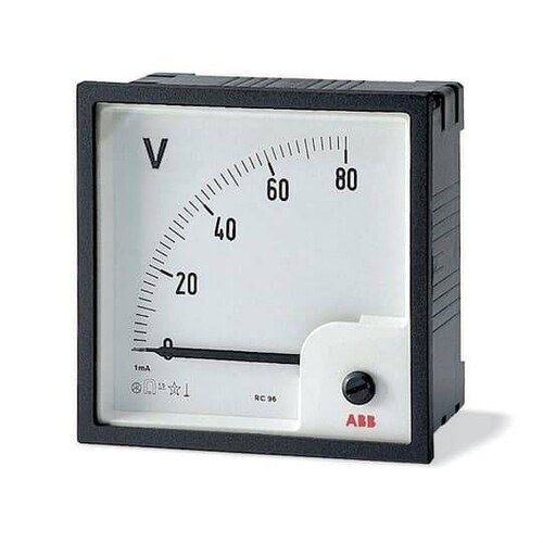 2CSM110190R1001 ABB VLM1 300 Voltmeter analog Direktmessung,0-300VAC Produktbild Front View L