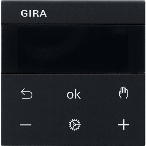 5393005 Gira S3000 RTR Display System 55 Schwarz m Produktbild Front View L