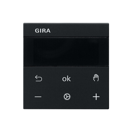 5393005 Gira S3000 RTR Display System 55 Schwarz m Produktbild Front View L