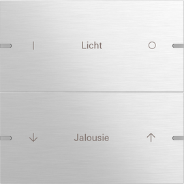 503217 Gira Wippenset 2f indiv. Tastsens.4 TS4 Aluminium Produktbild front M