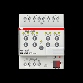 2CDG110143R0011 ABB SJR/S4.24.2.1 SMI Jalousie / Rollladenaktor, LoVo, 4fach, Produktbild front M