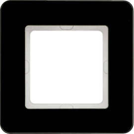 10116076 Berker BERKER Q.7 Rahmen 1fach Glas schwarz Produktbild