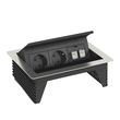 6116802 Obo DBK2-D3 D2S2K Deskbox, klappbar zum Einbau in Tischplatten 210 Produktbild front S