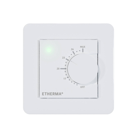 41278 Etherma eBASIC-1 Dreh Thermostat mit App Funktion, Drehrad, 16A, 5-28°C Produktbild