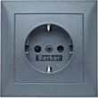 47229949 Berker BERKER S.1 SSD 1fach mit Rahmen anthrazit matt Produktbild