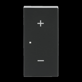 6237-22-81 Busch-Jaeger Wippe 2fach rechts mit Volume Symbol anthrazit Produktbild front M