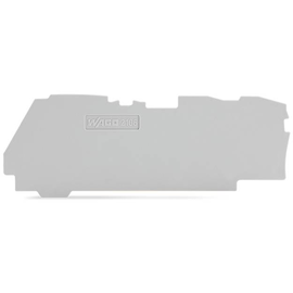2106-1391 Wago Abschluss  und Zwischenplatte 1 mm dick grau Produktbild