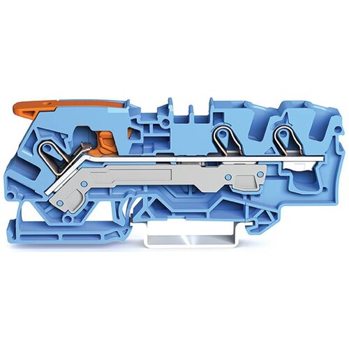 2106-1304 Wago 3 Leiter Durchgangsklemme mit Hebel und Push in CAGE CLAMP® 6 mm² Produktbild
