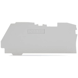 2106-1291 Wago Abschluss  und Zwischenplatte 1 mm dick grau Produktbild
