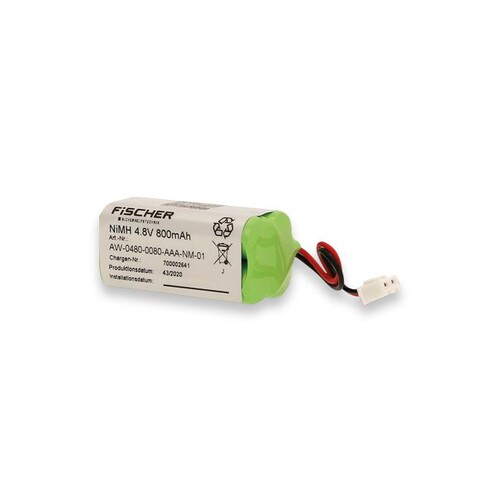 FIAKKU-AW4.8V Fischer Ersatz Akku F1/S1/UL 4,8V 0,8Ah Produktbild Front View L