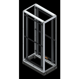 RACK-42HE-60100 Mehler 42HE Standrack B600xH2100xT1000mm inkl. 19Zoll Schiene Produktbild front M