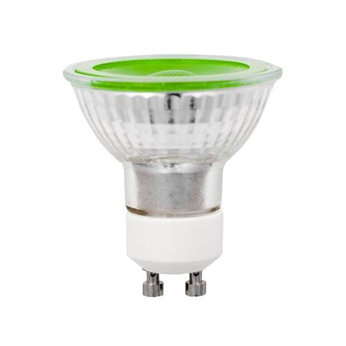 38279 Scharnberger+H. LED PAR16 GU10 230V 5W 90Lm grün 38° Produktbild Front View L