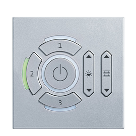 22154663 Zumtobel ED CCS 01/02/03 a+e Bediengerät kantig silber Produktbild front M