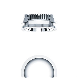 60819003 Zumtobel P EVO R200L LED3500 840 LDO AL WH LED Decken-Einbauleuchte Produktbild