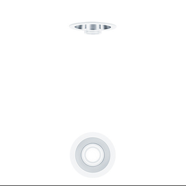 60800770 Zumtobel PANOS INF FLUX E100 L KLAR Dekoglas FLUX Produktbild front M