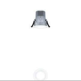 60815051 Zumtobel PANOS EVO R68 10W LED830 FL WH WH LED Decken-Einbauleuchte Produktbild front M