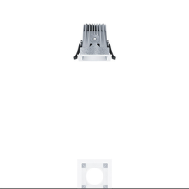 60815092 Zumtobel PANOS EVO Q68 10W LED830 FL SM WH LED Decken-Einbauleuchte Produktbild front M