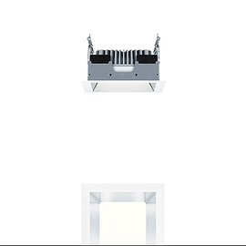 60815887 Zumtobel PANOS EVO Q140L 10W LED830 AL WH LED Decken-Einbauleuchte Produktbild front M